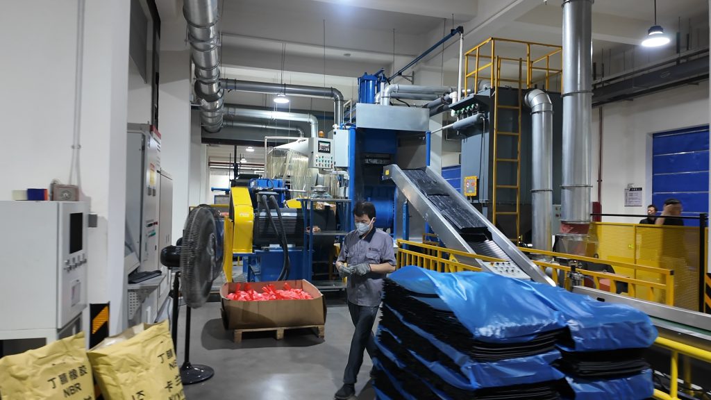 Sane Zenchem rubber compound factory product line and warehouse 