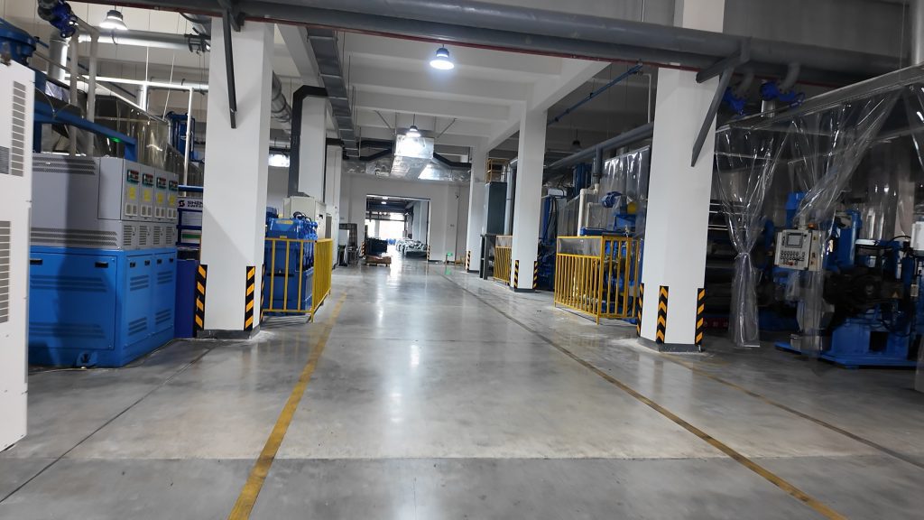 Sane Zenchem rubber compound factory product line and warehouse