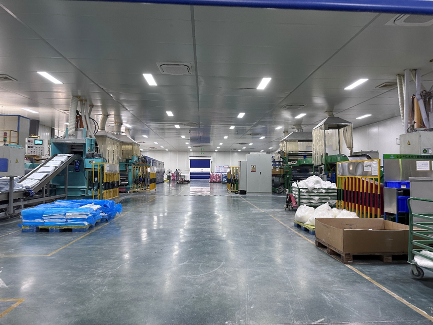 Cleanroom, factory workshop for silicone rubber production