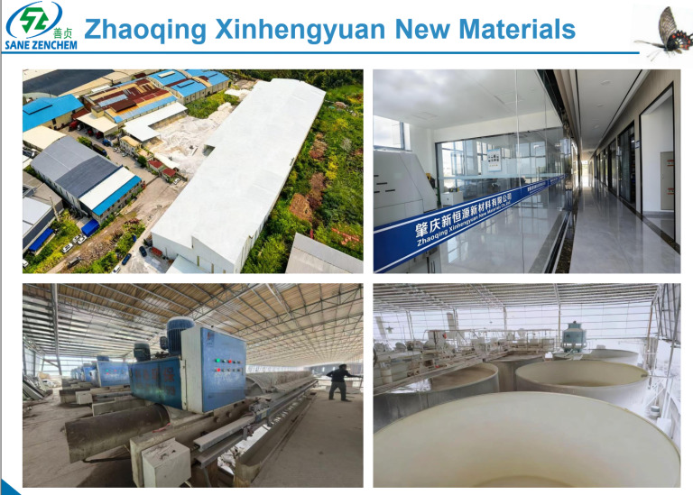 Advanced Manufacturing Facilities for High-Performance Fillers This image showcases SaneZen Group's state-of-the-art production facility, where PF87 Nano-Reinforcing Material is engineered and manufactured. Utilizing globally leading integrated processes and proprietary equipment for ultra-fine grinding, classification, and nano-dispersion, our factory ensures precision, consistency, and scalability. Equipped with automated control systems and stringent quality management, the facility reflects our commitment to delivering high-purity, high-performance functional fillers that meet the demanding needs of the rubber and plastics industry worldwide.