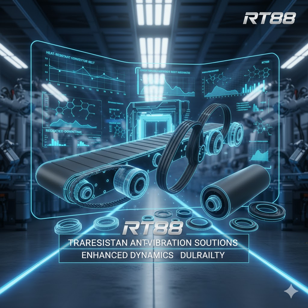 Additive to improve heat resistant conveyor belts, transmission belts, seals, and rubber rollers.