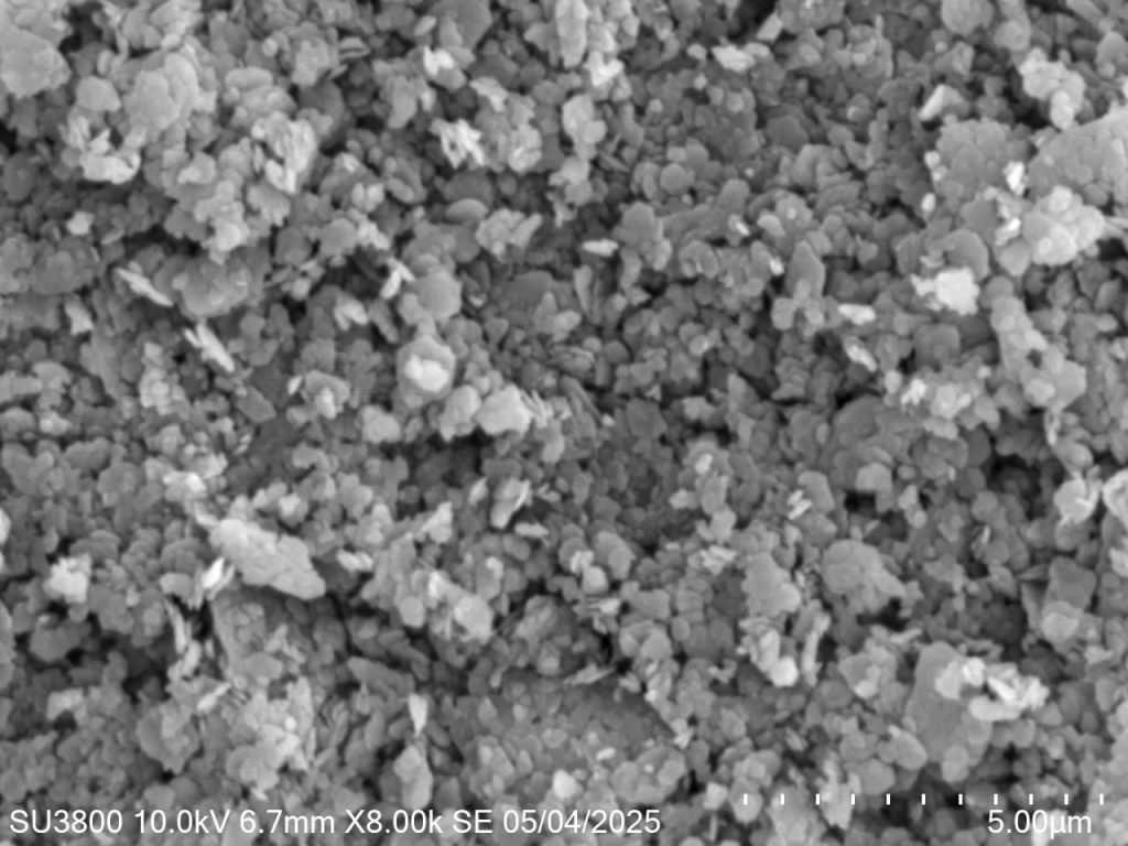 for SEM image of Kaolin filler to visually showcase its unique lamellar nano-structure