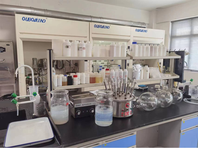 R&D laboratory of a premier heat and oil resistant acrylic rubber manufacturer in China. Scientists here develop advanced acrylic elastomer formulations, including metal soap cure system for acrylic rubber and high temperature oil resistant polymer for automotive gasket applications.