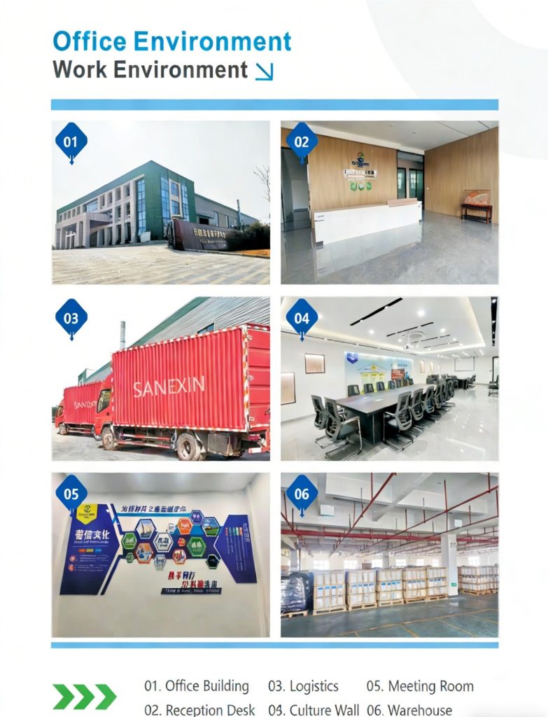 External view of the Sanexin office building and manufacturing facility